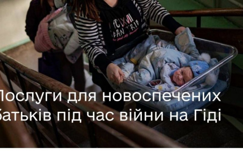 Які послуги можуть отримати новоспечені авдіївські батьки під час війни на Гіді