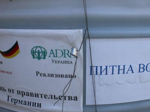 Авдеевке за неделю привезли 4 000 литров чистой питьевой воды