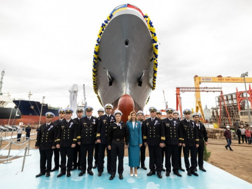 Новітній корвет українського флоту зроблений із маріупольської сталі Метінвесту
