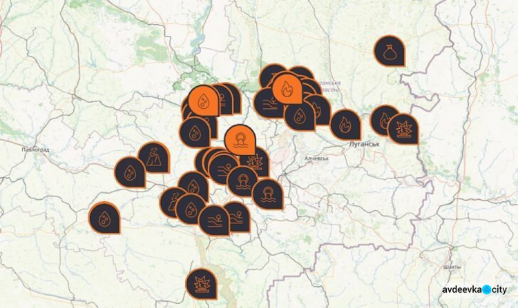 В Украіні створено мапу екологічних проблем Донбасу