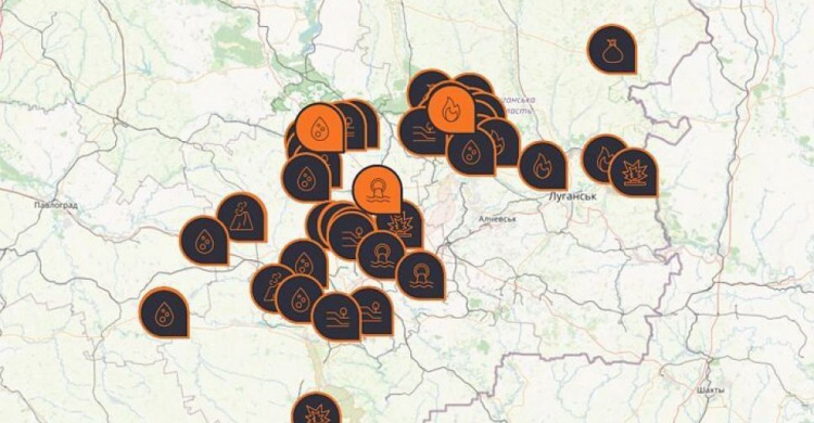 В Украіні створено мапу екологічних проблем Донбасу