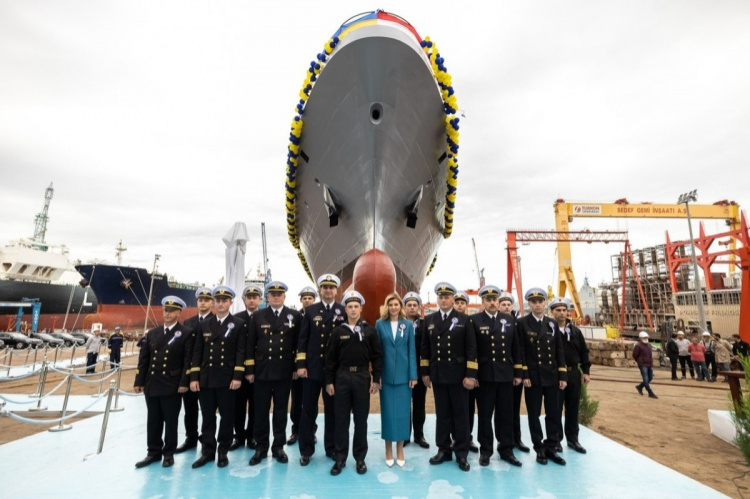 Новітній корвет українського флоту зроблений із маріупольської сталі Метінвесту
